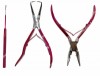 Pink Micro Ring Professional Hair Extension & Beading Tool Kit Plier Set For Beads 3 Pieces