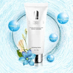 Private Label Deep Clean Oxygen Aqua Hydrating Face Wash Best Skin Moisturizing Wholesale anti-freckle facial cleanser