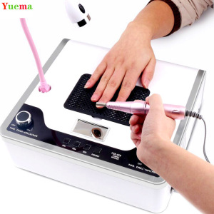 professional 4 In1 Manicure Nails UV LED Lamp Cleaner Dust Collector Machine Max 108W 54Pcs Leds Tools Vacuum Cleaning Nail File