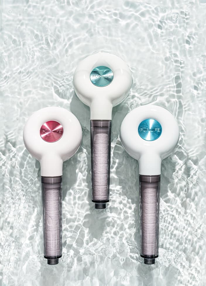 Purilife  water saving shower  head [ Pink/  Blue/ Green ]