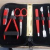 Red Color Manicure Pedicure Stainless Steel Professional Kit