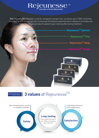 Rejeunesse Filler Hyaluronic Acid Filler HA Filler Dermal Filler made in Korea