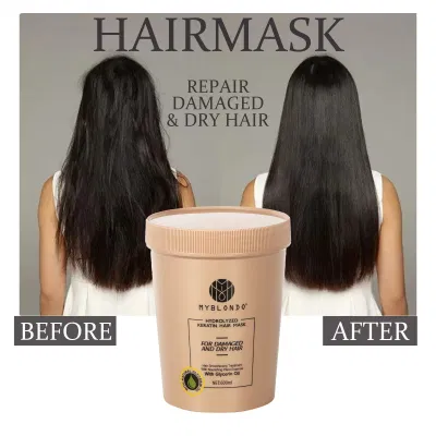 Salon Product Hair Treatment Repair Damaged and Dry Hair Green Cream 600ml OEM