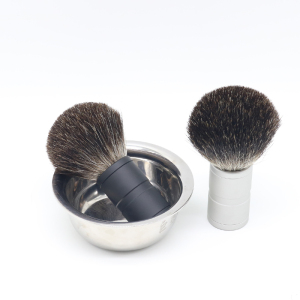 Shaving brush Material Personalized Pure Badger hair Mens shaving Barber Brushes with Metal handle