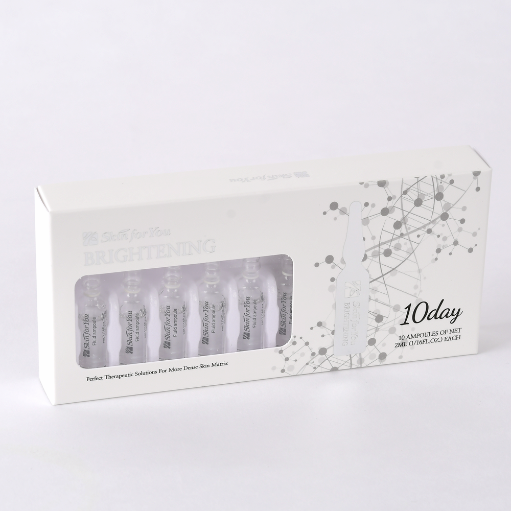 Skin For You Brightening Fluid Ampoule 2ml X 10EA - Brightening Ampoule for Even Skin Tone
