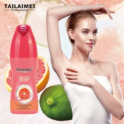 Tailaimei Manufacturer Natural Grape Fruit Aluminum Roll on Deodorant &amp; Antiperspirant Underarm Body Secret Antiperspirant Stick