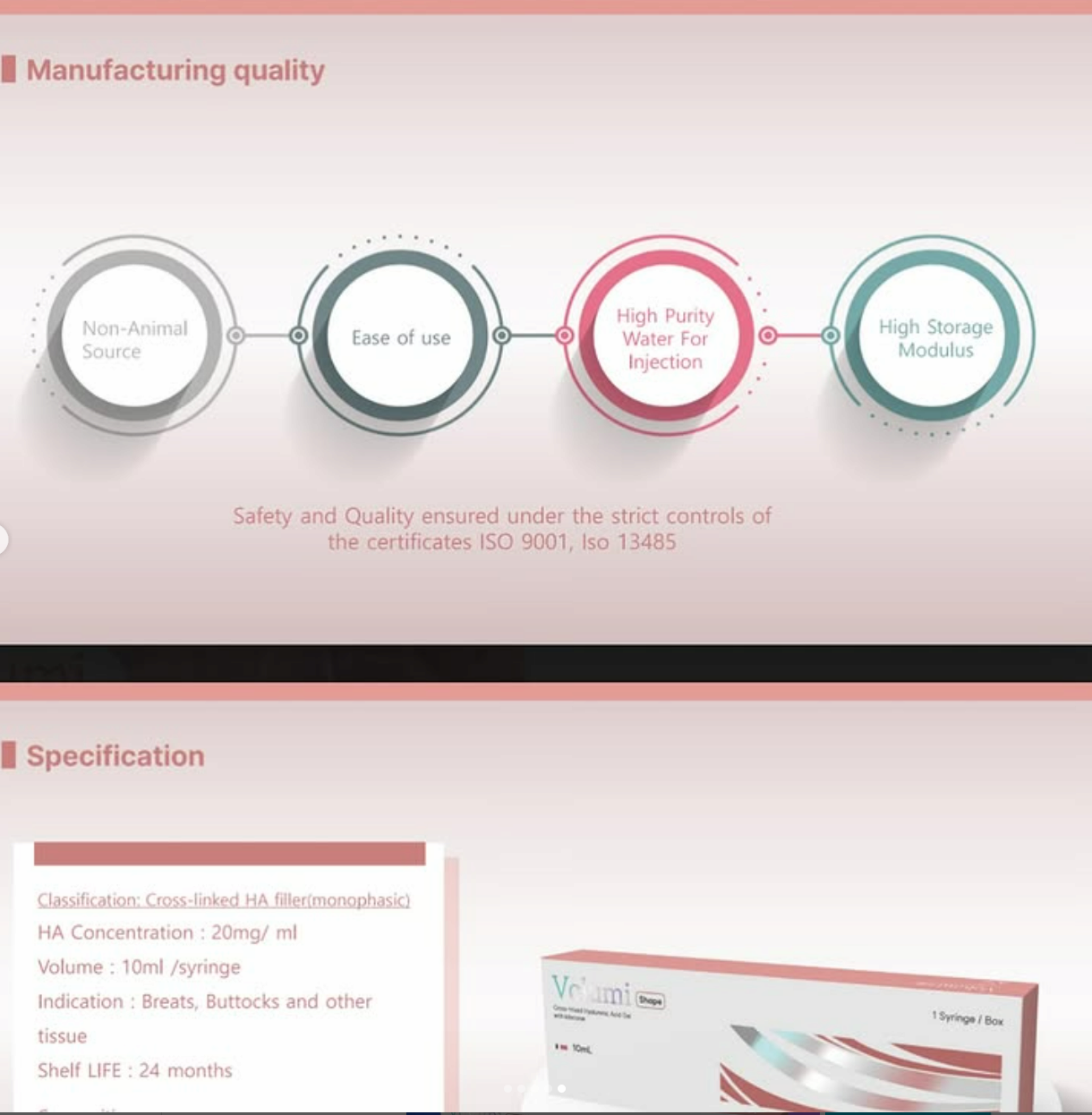 VOLUMI 10ML, Cross-Linked Hyalyronic Acid Gel, Filler for face and body