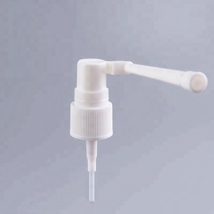 White Plastic Medical  Long Spray Nozzle Oral Mouth Spray Pump Sprayer Nasal Sprayer (NS17)