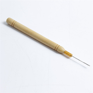 Wholesale Hair Extension Tools Wooden Needle Micro Beads Loop Threader