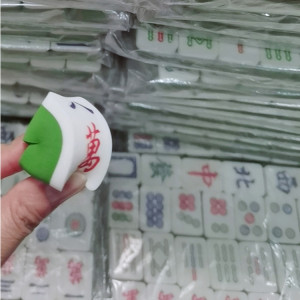 Wholesale Mahjong Latex Free Powder Cosmetic Puff Chinese Gift Make Up Beauty Foundation Blender Makeup Sponge