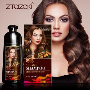 Ztazaki 500ml Argan oil long lasting hair coloring dyeing best hair color shampoo magic fast hair dye