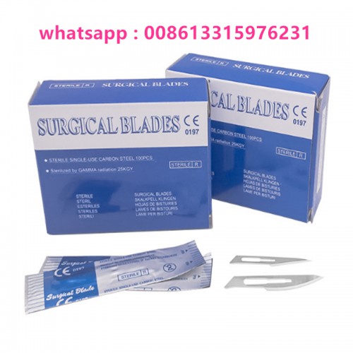 Dermaplaning Kit Sterile Blades No 10, Stainless Steel (100 Pcs) with Handle No 3 Suitable for Dermaplaning Facial