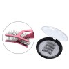 2 PCS Pink and Black Stainless Steel False Eyelashes Applicator Eyelash Extension Tweezers Remover Clip Nipper Makeup Tools