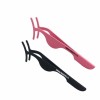 2 PCS Pink and Black Stainless Steel False Eyelashes Applicator Eyelash Extension Tweezers Remover Clip Nipper Makeup Tools