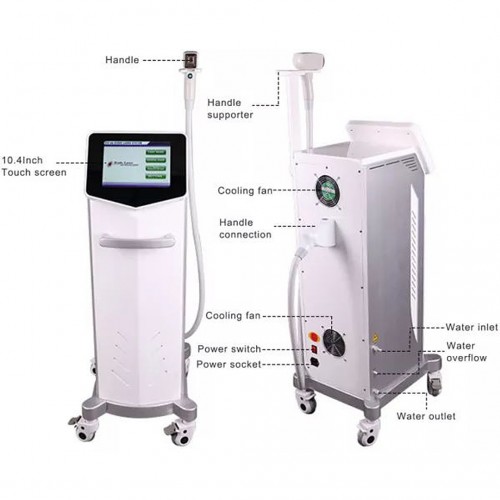 2022 Best Diode Laser755 + 808 + 1064 Hair Removal Wavelength 3 in 1 Laser Hair Remove Machine