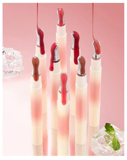 Manufacturer 8 Colors Water Glossy Moisturizing Hydrating Lip plumping peptides Small Quantity Support Private Label Lip Gloss