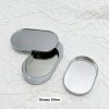DIY Luxury Gold Color Metal Zinc Alloy Rotating Sliding Opening Oval Shaped Scented Balm Jar