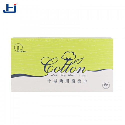 Pure Cotton Facial Tissues Facial Towelettes Soft Absorbent