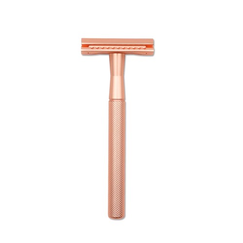 Customized Eco Friendly Zero Waste Reusable Double Edge Blade Safety Razor Female and Male Portable Hair Removal