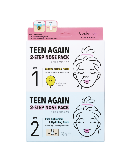 lookATME TEEN AGAIN 2 STEP NOSE PACK