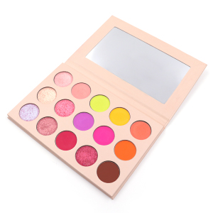 2021 cosmeticos 15 color eyeshadow palette with custom eyeshadow palette packaging