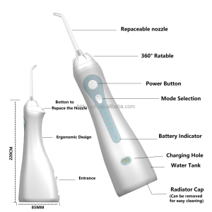 300ml professional electric dental water flosser with 2 mintues timer