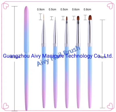Aivy Double Pole Drill Point Pen Nail Brush