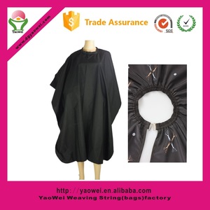  factory custom Cheap polyester Wholesale Hairdressing Apron / Hair Cutting Cape
