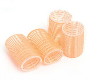 Beautiful style fashion hair rollers Magic tape plastic hooks