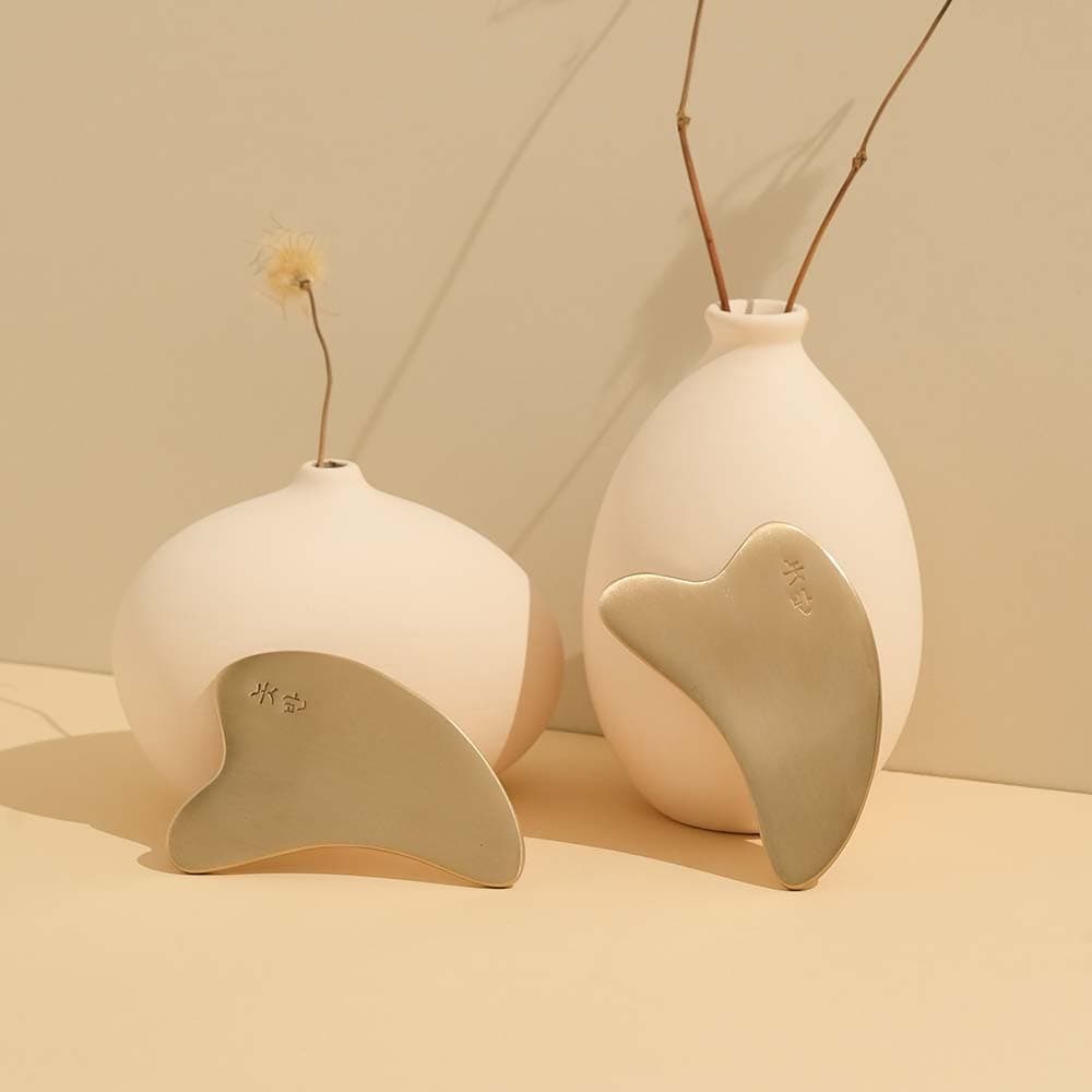 Bronze Heart-shaped Gua Sha