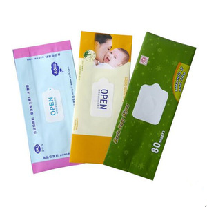 Custom Printing Plastic soft packet facial tissue paper packaging