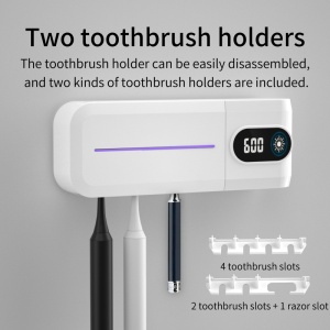 Dropshipping UV toothbrush holder automatic toothpaste dispenser