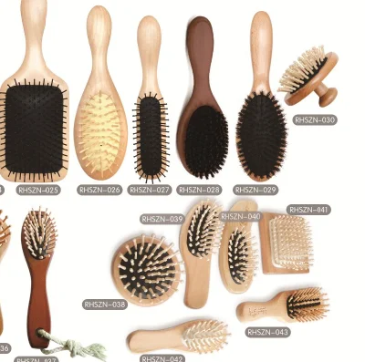 Eco-Friendly Bathroom Natural Bamboo Massage Hair Combs Brush