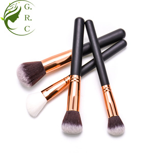 facial brush cosmetic brushes 8 pcs mini naked makeup brushes set red