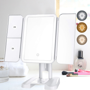 Factory Supply Led Lighted Cosmetic Magnifying Makeup Mirror Led Light Makeup Mirror