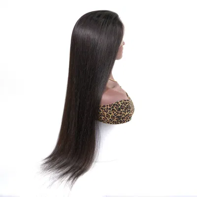 Factory Wholesale Good Selling Virgin Human Hair Natural Bone Straight 360 Full HD Transparent Lace Front Wigs for Black Woman