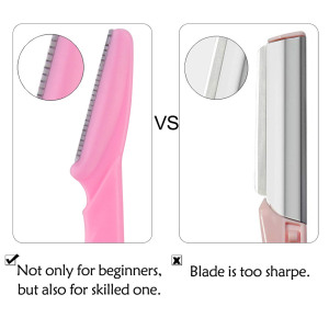 Free Sample Amazon Hot Beauty Care Tools Eyebrow Knife Shaver Personal Lady Razor Eyebrow Trimmer Set