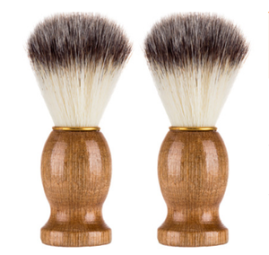 Free Sample Black Beard Brush Shaving Brush for Men- With Natural Sandalwood Essential Oil