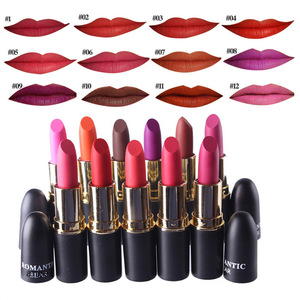 Free sample Factory supply Romantic Bear 12 colors matte lipstick