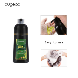 Guangzhou Meidu factory Thailand 500ml wholesale manufacturer ammonia free coloring natural black hair color shampoo hair dye