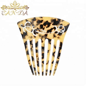 Hair accessories auspicious pattern classical style elegance women fancy cheap hair cellulose acetate combs