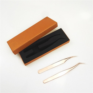 High Quality Customized Eyebrow Tweezers Polished Tweezers for Makeup Cheap eyelash Tweezers