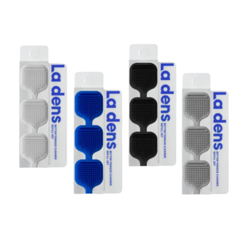 La dens Better Tongue Cleaner Refill 4 Colors (Black / White / Blue / Gray)  3pcs
