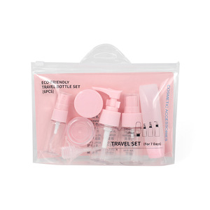 Makeup Tools Hot Sale Portable Travel Sub-bottle 8 Sets Spray /Empty /Cream Empty Bottle Travel Bag