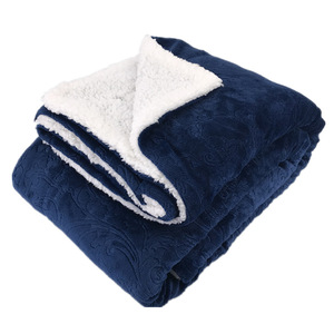 manufacturer supply New 3D embossed blanket high quality blankets reversible throw