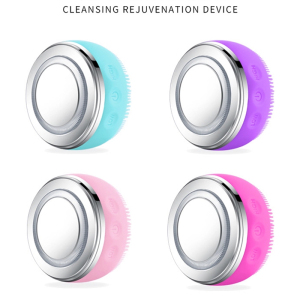 Mini Silicone Rechargeable Facial Brush Waterproof Electric Multifunctional Facial Cleansing Brush