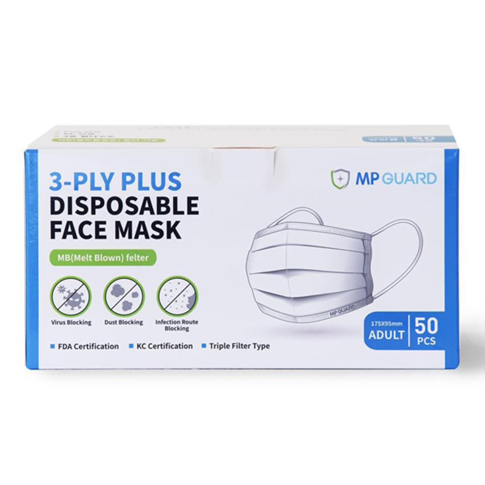 MP GUARD 3-PLY PLUS Disposable Face Mask(1Pack 50PCS)