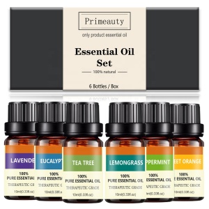 natural defuser fragrance frankincense jasmine lemongrass young living lemon peppermint private label 10ml essential oils set