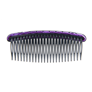 Natural Plastic Hair Comb Women Girls Useful Plastic Hair Comb With Shining Pearl