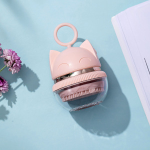 New Arrival Cute Kitty Cleaner USB Chargeable Electric Rotating Facial Cleansing Brush Face Cleanser Massager